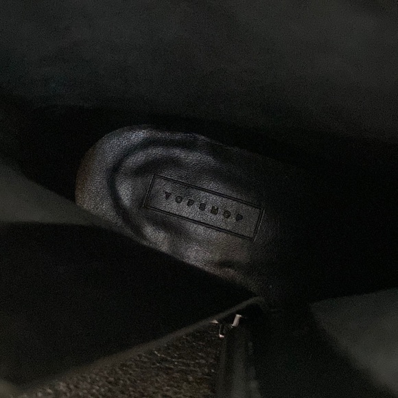 NWOT* TOPSHOP Margot Point Toe Leather Boots Size 9.5 - Picture 13 of 16